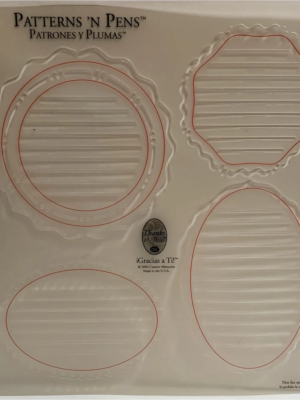Creative Memories Journaling Lay Out Stencil Sticker & Paper Cut-Outs NIP